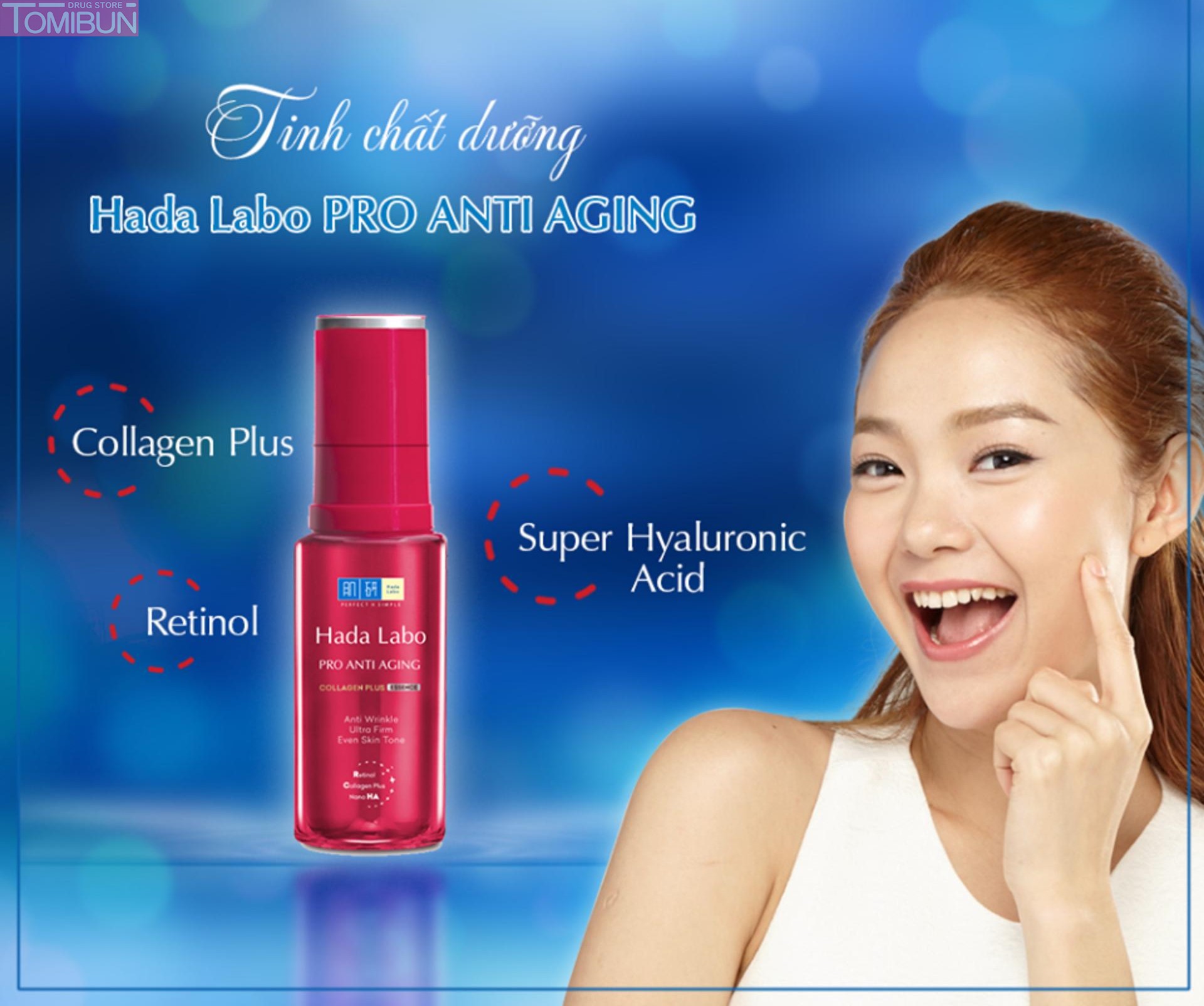 SERUM DƯỠNG DA CHỐNG LÃO HÓA HADA LABO PRO ANTI AGING ESSENCE 30G